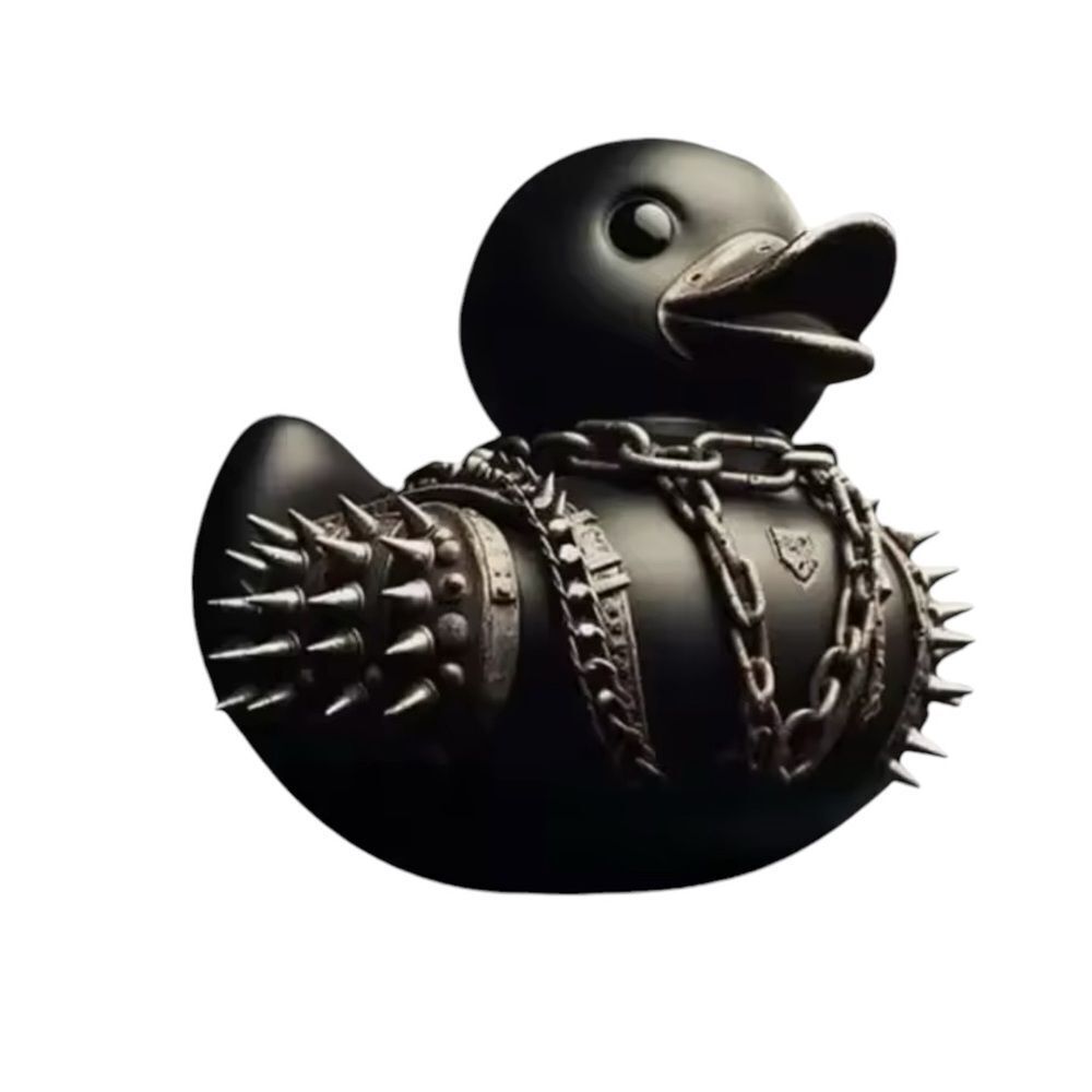 GOTH RESIN SPIKED DUCK‎